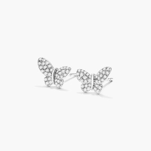 Pendientes de Plata de Ley 925 de Lujo con Moissanita, Baño de Rodio, Corte Brillante, Forma de Flor, Elegantes, Regalo de Boda - Product Image 2