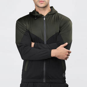 Wholesale Men's Casual <b>Jackets</b> Customized Logo Plain Outdoor Windbreaker Sports <b>Workout</b> Fitness <b>Jacket</b> - Product Image 1