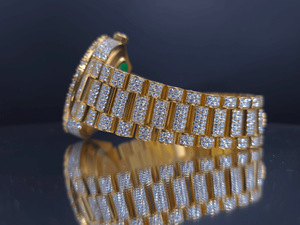 Reloj de Lujo de Cuarzo Analógico de Acero Inoxidable ETA de Alta Calidad con Moissanita Completa, Estilo Hip Hop para Hombre - Product Image 2