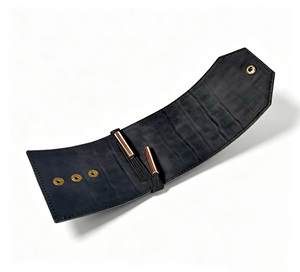 [Customised Logo] Castello Croco Embossed Genuine Leather Slim <b>Long</b> <b>Wallet</b> Button Closure Luxury <b>Wallet</b> <b>for</b> <b>Men</b> - Product Image 2