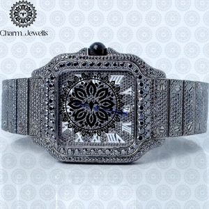 Reloj de Lujo Charm Jewells para Hombre, de Acero Inoxidable, Esfera de 40 mm, Correa de 20 cm, Movimiento Mecánico, Resistente al Agua 10 Bar, Fecha Automática - Product Image 1