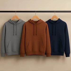 Gran tamaño en blanco 100% algodón peso pesado personalizado bordado en relieve Puff impreso Logo sudaderas con capucha - Product Image 6