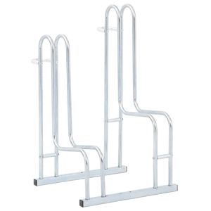 ขาตั้งจักรยานแบบตั้งพื้นทำจากเหล็กกัลวาไนซ์สำหรับจักรยาน2คัน - Product Image 1