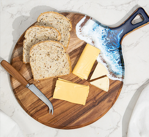 Nouvelles planches à découper en résine et bois, planches à fromage de 2,0 cm d'épaisseur, lavables au lave-vaisselle, forme personnalisable, vente en gros pour cuisine et hôtel - Product Image 1