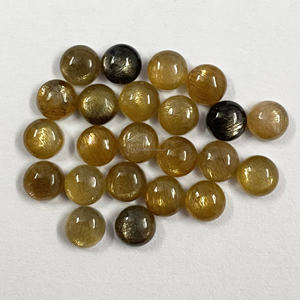 8mm Natural Golden Shine Smooth Round Cabochon Piedras preciosas calibradas sueltas Fabricante Compre ahora Piedras para la fabricación de joyas Fábrica - Product Image 3