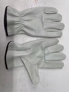 Gants de travail robustes en cuir de chèvre pour chauffeurs de camions, entrepôt, jardinage, travaux agricoles et soudure - Vente en gros - Product Image 2