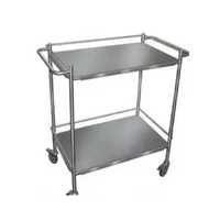 Chariot de service de cuisine professionnel en acier inoxydable à 2 niveaux, chariot utilitaire de restauration de qualité alimentaire, chariot de laboratoire, chariot médical pour hôpital et salle à manger