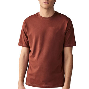 เสื้อยืดคอกลมแขนสั้นผู้ชาย ผ้าถัก ทอเรียบ สวมใส่สบายๆ ทุกวัน รับทำโลโก้ตามสั่ง ผู้ผลิตและผู้ค้าส่งจากปากีสถานและจีน รับผลิตตามแบบ - Product Image 1
