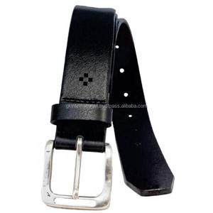 ส่งออกคุณภาพทําด้วยมือทนทานชั้นเดียวหนังสีดําผู้ชายแฟชั่นเข็มขัดลําลองโลโก้ที่กําหนดเองคําสั่งซื้อจํานวนมาก OEM ได้รับการยอมรับ - Product Image 3