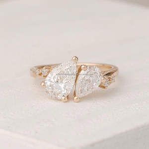 IGI/GIA Lab Grown Cut Diamond Vintage 14k jaune mariage/bague de fiançailles unisexe or blanc fin pour anniversaire fête-digne - Product Image 3