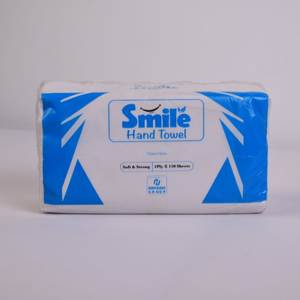 Toalla de Mano de 1 Capa, 150 Hojas, Rollo de Papel Suave y Resistente, Empaque Blanco y Azul para Uso en Oficinas y Hoteles - Product Image 3