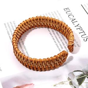 กำไลหวายแฟชั่นสร้อยข้อมือสานมือราคาถูกกำไลข้อมือ - Product Image 6