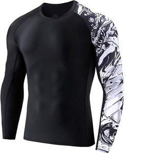 Camiseta Deportiva Transpirable para Hombre, con Protección UV, Elástica en Cuatro Direcciones, Compresión Deportiva - Product Image 5