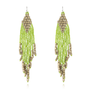 ต่างหูระย้าพู่ยาวสไตล์โบฮีเมียนโบราณแบบสั่งทำพิเศษสำหรับผู้หญิง - Product Image 4