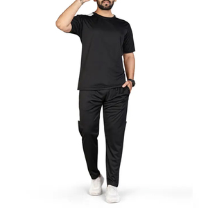 Conjunto Deportivo de Verano para Hombre, a la Moda, 100% Algodón, Ligero, Transpirable, de Secado Rápido, Camiseta y Pantalones para Correr - Product Image 3