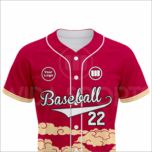 Uniforme de Béisbol Personalizado al por Mayor Wida Sports 2026, Jersey Sublimado, Ropa Deportiva Transpirable de Secado Rápido, Suministro del Fabricante OEM - Product Image 4