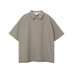Camisa Casual de Manga Corta Unisex, Holgada, de Alta Calidad, Personalizada, Sólida, Transpirable, Cómoda, con Diseño Único, Antiarrugas, de Poliéster - Product Image 1