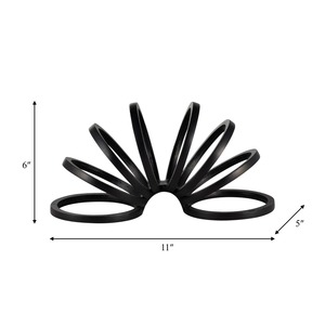 Sculpture Métallique Abstraite Circulaire, Décoration Artistique de Table, Design Minimaliste, Pièce Maîtresse pour Salon - Product Image 4