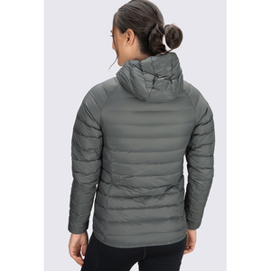 <b>Women's</b> Hooded Down <b>Jacket</b> Warm Nylon Zipper <b>Puffer</b> Coat - Product Image 2