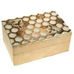 Kotak kayu mewah kotak kayu kecil untuk perhiasan mahal Rumah royal perlu hadiah & Kerajinan penyusun rumah