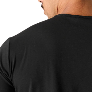 Chemise à manches courtes noire pour homme, confortable, en coton de qualité supérieure, vêtements décontractés, chemise de sport, tendance, vente en gros, vêtements de sport actifs - Product Image 6