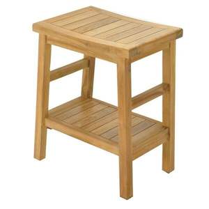 BANCO DE DUCHA DE MADERA DE TECO FABRICADO EN INDONESIA - Product Image 1