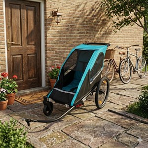 Remolque de Bicicleta para Bebé 3 en 1 TC-2024S, Silla Individual, Carrito, Estructura de Aluminio, Sistema de Suspensión - Product Image 2