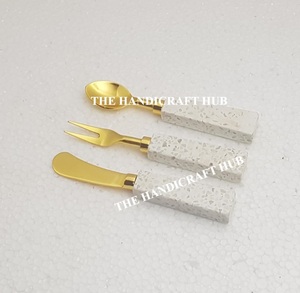 Quality Design Cheese <b>Set</b> Kitchen Utensil Cutlery <b>Set</b> Stainless Steel Cheese <b>Set</b> Wood Resin Handle At very best factory Price - Product Image 5