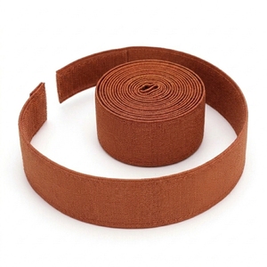 Vendas ajustables para manos de algodón color burdeos con anillo metálico para levantamiento de pesas, entrenamiento de fuerza, unisex - Product Image 2