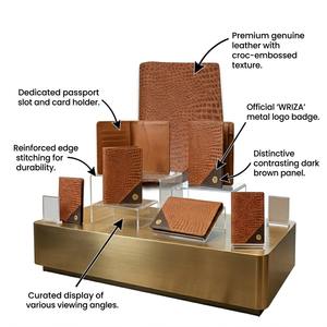 Wriza Tan Genuine Leather RFID Protected <b>Wallet</b> Passport Cover with Card Sim and Memory Slots for Men and Women Travel Use - Product Image 6