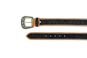 Handcrafted Genuine Leather Western <b>Belt</b> for Men Tooled Leather Design OEM Wholesale Supplier - Product Image 2