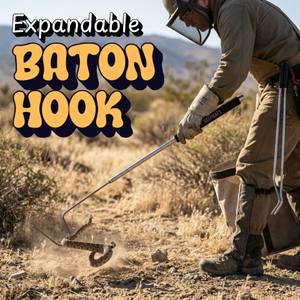 Bastón telescópico de acero inoxidable de 122 cm (48 pulgadas) con gancho desmontable para rescate de serpientes y reptiles - Product Image 2