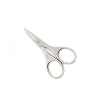 Ciseaux à cuticules pour soins des ongles, best-seller, en acier inoxydable, lames droites, pointe arrondie, pour droitiers, durables, pour ongles personnalisés
