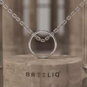 14K Gold Minimal Circle Pendant Necklace Adjustable <b>Cable</b> Chain Geometric Round Charm Necklace for Women - Product Image 1