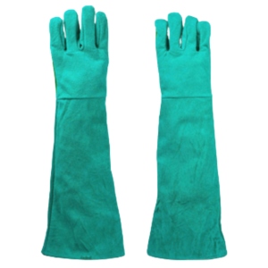 Reinforced Gun Palm Cowhide Split Leather Welding Safety Gloves Heat and <b>Fire</b> Resistant for Hand Protection Gloves - Product Image 5