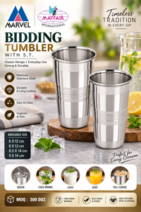 Gobelet en acier inoxydable réutilisable, compatible lave-vaisselle, design minimaliste pour boissons froides lors de fêtes - Product Image 3