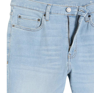 Classic High-Rise Denim <b>Shorts</b> Fashion Summer Wear Elastic Waist Solid Casual <b>Men</b> - Product Image 6