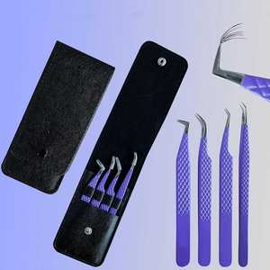 Aplicador de Extensiones de Pestañas de Volumen Arcoíris Personalizado, Pinzas de Acero Inoxidable para Pestañas, Punta Puntiaguda, Antimagnéticas, Duraderas - Product Image 5