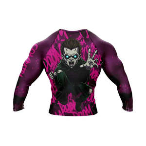 Custom Men's Rash Guard Surfing Clothes UV Sun Protection <b>Long</b> <b>Sleeve</b> Compression Shirts Suits Mesh Quick Dry Compression Shirt - Product Image 2