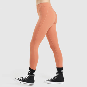 Women's High Waist Ankle-Length Yoga Gym Activewear Leggings with Stretch Spandex/Nylon Breathable Anti-Bacterial <b>Tummy</b> <b>Control</b> - Product Image 3