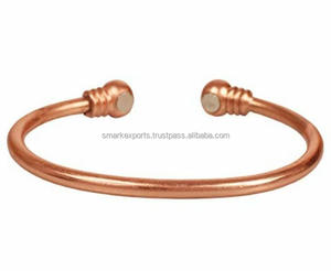 Bracelet jonc magnétique classique en cuivre, fabrication haut de gamme, taille ajustable pour le soulagement de la douleur et la mode quotidienne élégante - Product Image 6