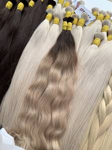 Top Trending Extensiones de cabello a granel Cabello vietnamita Double Drown 100 gramos Colores oscuros 8 pulgadas - Product Image 2