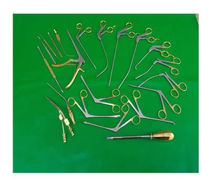 Juego de Instrumentos para Cirugía Endoscópica Funcional de Senos Paranasales (FESS) de Azicon, Kit de Herramientas de Curetas y Pinzas para Sinusoscopia Nasal ENT - Product Image 1