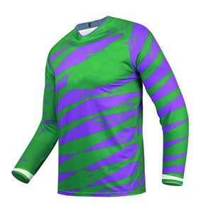 Maillot de motocross personnalisé imprimé par sublimation, t-shirt de moto tout-terrain respirant, vêtements de course de moto hors route - Product Image 1