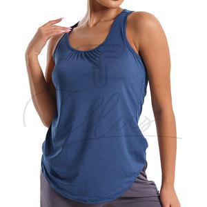 Hot Sale Short Women's Sporty Tank Tops Quick Dry Breathable with Front Logo and Custom Colors - Product Image 6
