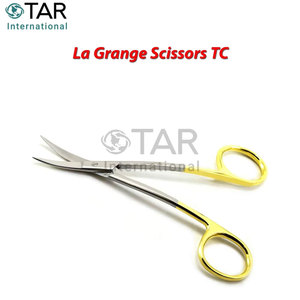 Ciseaux La Grange TC 4,52 pouces en acier inoxydable de haute qualité – Fournisseur en gros d'instruments dentaires, orthodontiques, chirurgicaux et médicaux - Product Image 2