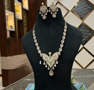 Luxury Premium Gold Plated <b>Crystal</b> Rhinestone Classic Necklace & Earrings <b>Set</b> for Women-Wedding Anniversary Engagement Gift - Product Image 2