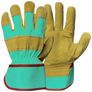 Gants de sécurité industriels en cuir de buffle de qualité supérieure, résistants à la chaleur, certifiés CE, épaisseur 11 oz - Product Image 2