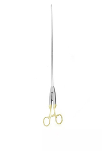 Curved <b>Laparoscopic</b> Needle Holder Left or Right Surgical <b>Instrument</b> for Minimally Invasive Abdominal Surgery - Product Image 2