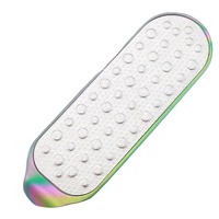 Fichier Pedi en acier inoxydable fabriqué au Pakistan de haute qualité outils de soin des pieds Double face Portable Durable Six Options de couleur n'importe quel